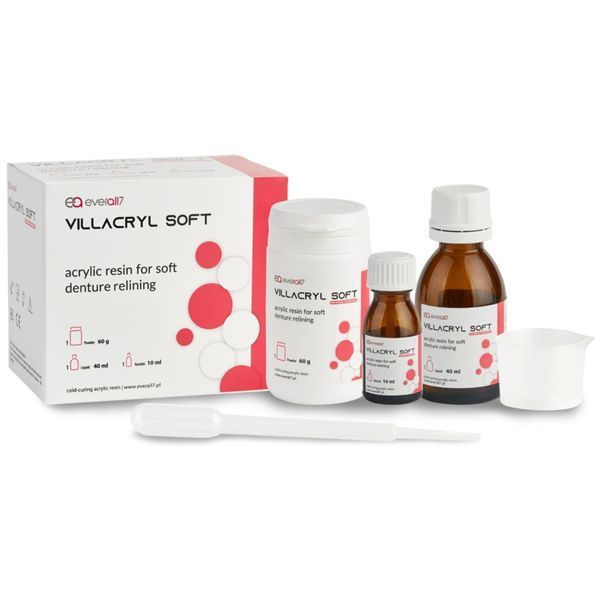 Виллакрил Софт мягкая подкладка для протеза 60 г + 40 мл + 10 мл Villacryl Soft V150Z03 фото
