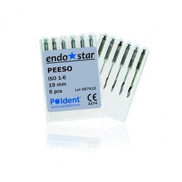 Эндостар Пьезо Римеры ассорти №1-6 Endostar Peeso Reamers Poldent 41789 фото