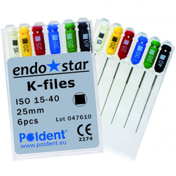 К-Файл Ендостар #06 25mm 6шт K-Files Endostar Poldent 34749 фото