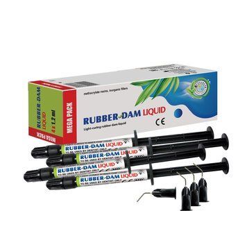 Раббердам рідина Mega Pack 4x1,2мл RUBBER-DAM Liquid Cerkamed 25789 фото