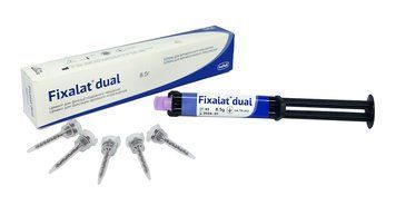 Фиксалат дуал 8.5г цемент для фиксации коронок и мостовидных протезов Fixalat dual Latus 2606 фото